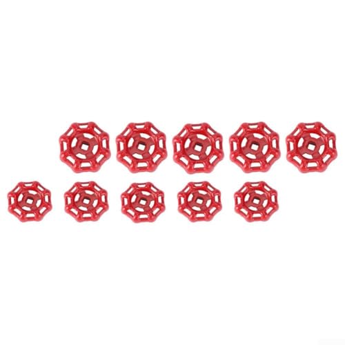 10er Set Schlauchlätzchen Ersatzgriffe aus stabilem Gusseisen für Garten und Außenbereich von Marchfunny