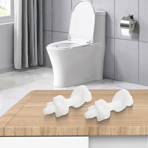 2/4 Set WC-Sitz-Befestigungsset mit zuverlässigen Scharnierschrauben und Montageschrauben für Reparaturen zu Hause (4 Sets) von Marchfunny