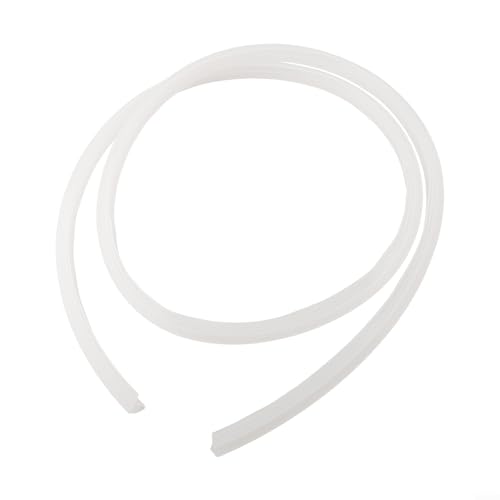 2 m 612 mm Gummidichtungsstreifen Ersatz für Duschtür-Glasboden, wasser- und winddichter Streifen für Badezimmertür (6 mm) von Marchfunny