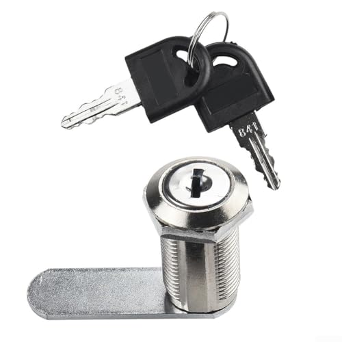 2-teiliges Sicherheits-Nockenschloss-Set für Briefkasten, Schränke, Möbel und Schließfächer, Verwendung mit Zinklegierung und 4 Schlüsseln für effektive Sicherheit und einfachen Zugang (20 mm) von Marchfunny