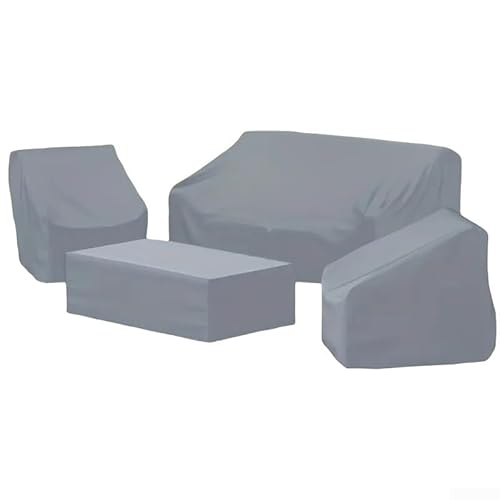 Abdeckungs-Set für Gartenmöbel, 4-teiliges Set mit 210D-Material für einfache Wartung von Marchfunny