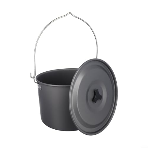 Aluminium-Kochgeschirr 8 l Hängetopf für sicheres Kochen beim Camping oder Picknick Aluminium-Kochgeschirr 8 l Hängetopf für sicheres Kochen beim Camping oder Picknick von Marchfunny