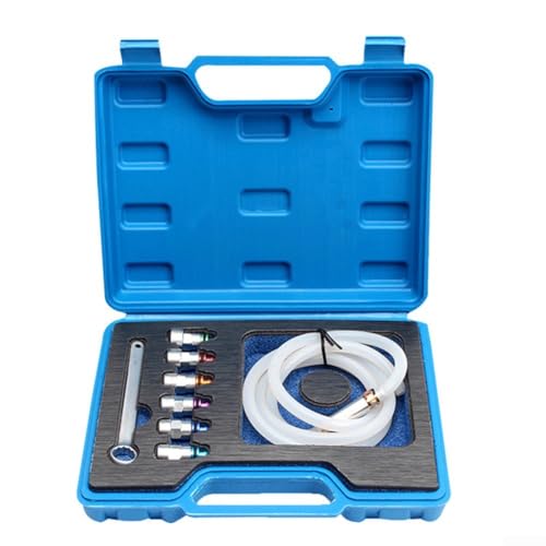 Bremsenentlüftungsschlüssel-Set mit 1 2 m Silikonschlauchventil und mehreren Stecknussgrößen für Auto-Bremssystem-Wartung (8-teiliges Set) von Marchfunny