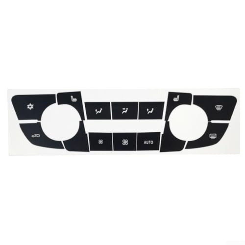 Climate Control Button Repair Sticker Set für Buick für Regale, sichere Haftung und reduzierte Blendung von Marchfunny