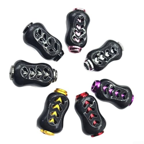 Comfort Grip Angelrolle Griff Knauf für Daiwa Modelle für Metanium und für Alpha, inklusive Zubehör (2 Stück schwarz) von Marchfunny