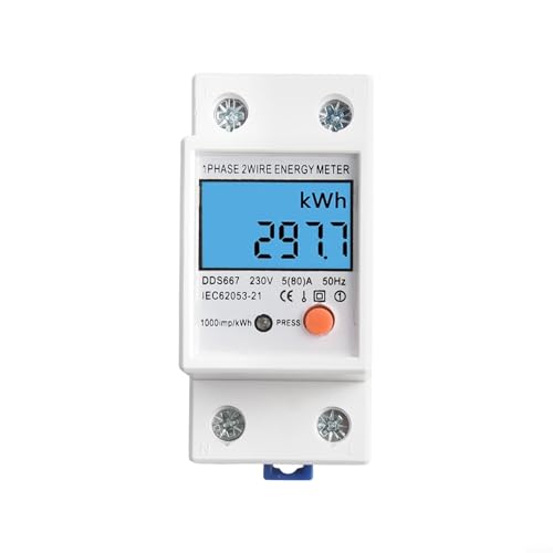 Digitaler Energiezähler mit multifunktionalem LCD für Einphasensysteme (DDS667 220V) von Marchfunny
