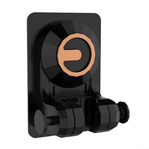 Duschkopfhalter für die Wand mit starker Haftung, verbessert Ihre Baderoutine (schwarz) von Marchfunny