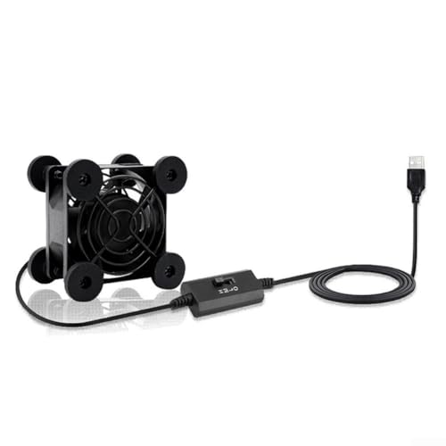 Effizienter USB-Ventilator mit 3 Geschwindigkeitsstufen für PCs, Router und AV-Geräte (40 mm) von Marchfunny