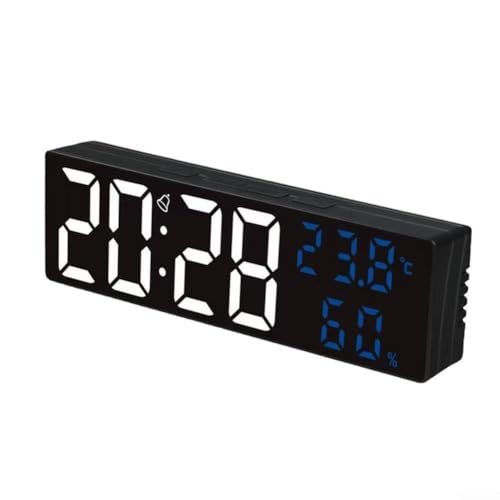 Einfacher LED-Wecker mit automatischer Helligkeitsanpassung für optimale Nachtsicht (weiß) von Marchfunny