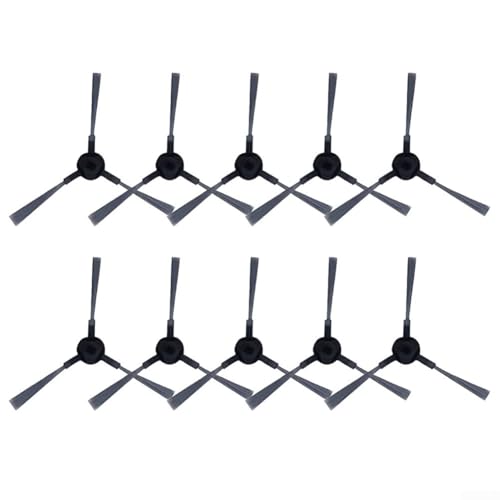 Ersatz-Seitenbürsten für Monsga MR1 Roboter-Staubsauger, 4/10er-Pack, Kunststoff, Nylon, entworfen für die Aufrechterhaltung einer gründlichen Reinigungseffizienz (10er-Pack) von Marchfunny