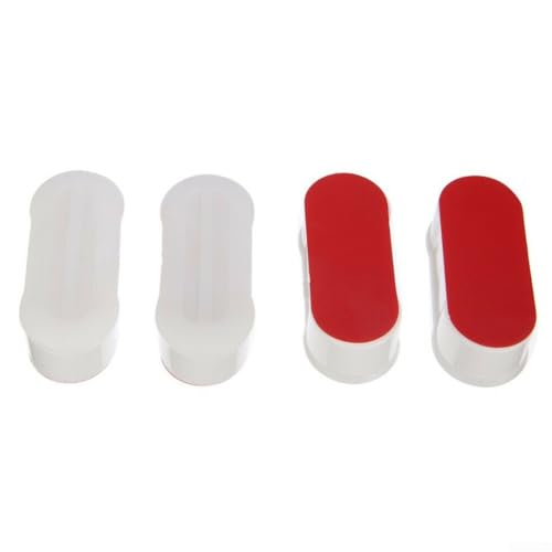 Ersatz-Toilettensitz-Puffer für Badezimmerzubehör, sichere Befestigung und Anti-Rutsch-Funktionalität, 4 Stück Ersatz-Toilettensitz-Puffer für Badezimmerzubehör, sichere Befestigung und Anti-Rutsch-Funktionalität, 4 Stück von Marchfunny