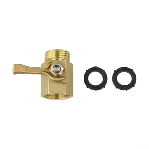 Gartenschlauch Messing Absperrventil 86.4 cm mit Vollanschluss Design für maximale Wasserflusseffizienz von Marchfunny