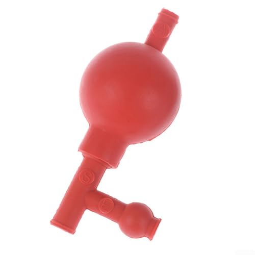 Gummi-Pipettenfüller mit Drei-Ventil-Design für Labor-Pipettenfüllung, flexible Gummi-Pipetten für kontrollierte Flüssigkeitshandhabung in Laboren und Forschungseinrichtungen (rot) von Marchfunny