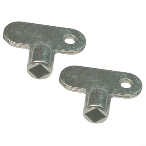 Heizkörper-Auspuffventilschlüssel aus Zinklegierung mit 5 x 5 mm quadratischem Anschluss für Standard-Heizventile, erleichtert das Entlüften des Heizkörpers und effizientes Heizen (B) von Marchfunny