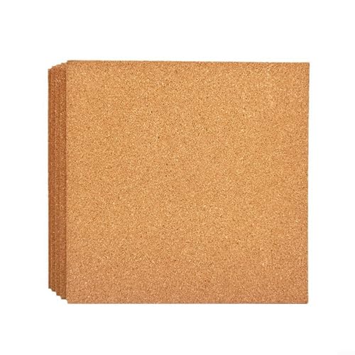Hitzebeständige Buntglas-Arbeitsflächen, 12 x 12 Korkplatten (4 Stück) zum Basteln und Löten von Marchfunny