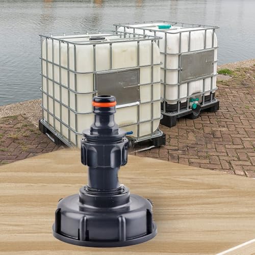 IBC Tankventil Armatur für effizienten Wasserdurchfluss Adapter für Schlauch- und Wasserhahnanschlüsse (B) von Marchfunny