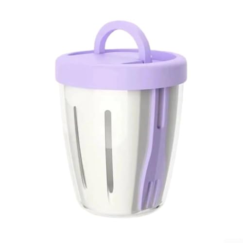 Kompaktes Design Obstsalatbecher mit schneller Drainage, perfekt für Kühlschrank-Organisation (lila) von Marchfunny