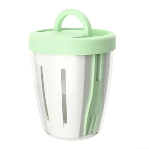 Kompaktes Design Obstsalatbecher mit schneller Drainage, perfekt für Kühlschrankorganisation (grün) von Marchfunny