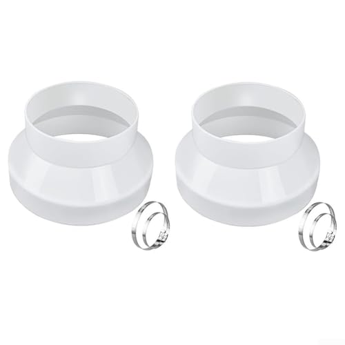 Komplette Kanalreduzierungslösung PVC-Adapter und Edelstahl-Klemmen für effektives Luftstrom-Management von Marchfunny