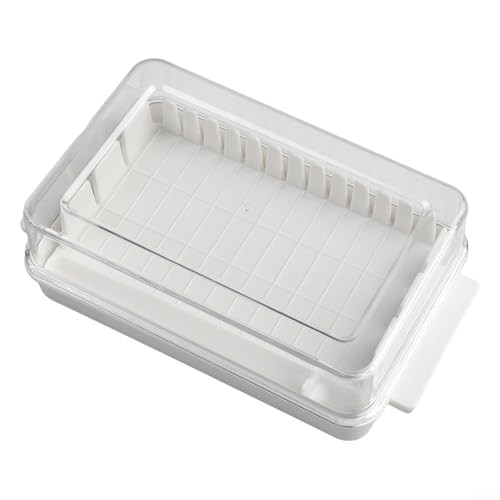 Kühlschrankfreundliche Butterbox mit innerem Rillen, perfekte Größe für 5 Gramm Scheiben und einfache Lagerung Kühlschrankfreundliche Butterbox mit innerem Rillen, perfekte Größe für 5 Gramm Scheiben und einfache Lagerung von Marchfunny