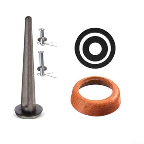 Lederhülse und Nasenpiercing-Ventil, kompatibel mit Typ 75 Griffpumpen mit Silikondichtung und Gummi-Unterlegscheiben für Auslaufschutz von Marchfunny