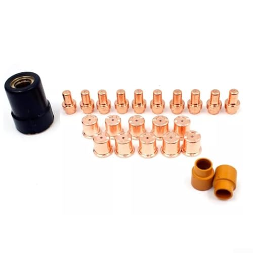 Leistungsstarkes Plasma-Spitzen-Elektroden-Set (23-teilig), geeignet für Eastwood's für VersaCut 40A Cutter und CB50 Taschenlampen-Modell von Marchfunny