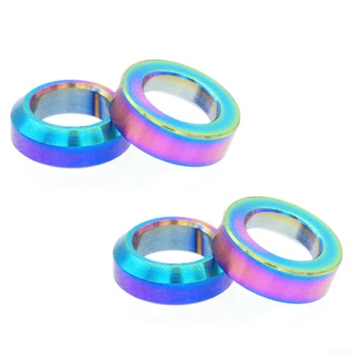 M6x5 5 Bike Brake Spacer Set Includes Concave and Convex Washers for Improved Bicycle Performance (Colorful) von Marchfunny