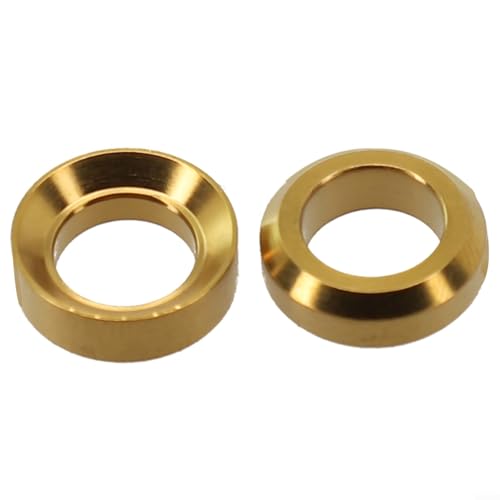 M6x5 5 Bike Brake Spacer Set Includes Concave and Convex Washers for Improved Bicycle Performance (Yellow) von Marchfunny