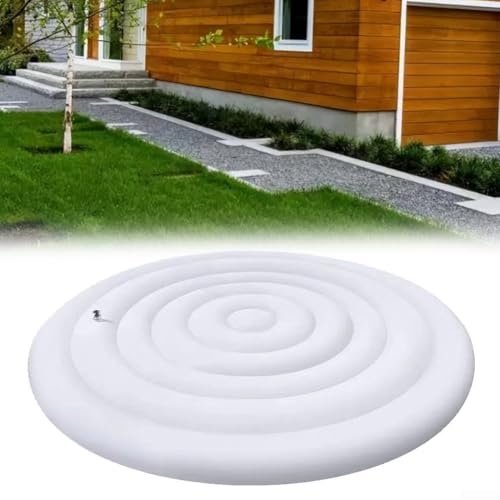 Marchfunny Badewannenabdeckung für den Außenbereich, PVC, Wärmespeicherung, Schwimmbadabdeckung, isoliert, mit rundem quadratischem Design, mehrere Größen erhältlich (rund 1) von Marchfunny
