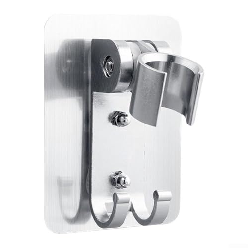 Marchfunny Badezimmer-Duschhalterung mit verstellbarem, verdicktem, gestanztem Sitz, bietet starke und stabile Unterstützung für die meisten Standard-Duschköpfe (Raumfahrt-Aluminium) von Marchfunny