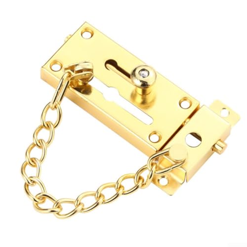 Marchfunny Edelstahl-Sicherheitstürkette mit vorgestanztem Verriegelungsmechanismus, doppelte Montagemöglichkeiten für zuverlässigen Schutz und einfache Bedienung unter verschiedenen Bedingungen von Marchfunny