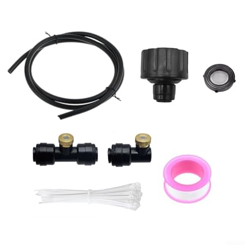 Marchfunny Feeder Fittings Kit für Pool-Chlorinator-Systeme CL200 CL220 inkl. Rückflussverhinderungskomponenten und ABS- und PE-Kunststoffmaterialien (schwarz) von Marchfunny