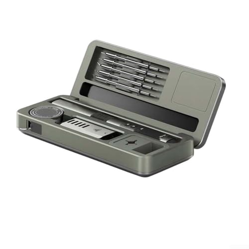Marchfunny HS-02 Smart Lötkolben-Set, mobile Werkbank, Aufbewahrungsbox, Temperaturkontrolle, LCD-Display, 100 W Typ-C-Aufladung, DC9–24 V (HS-02B hoch) von Marchfunny