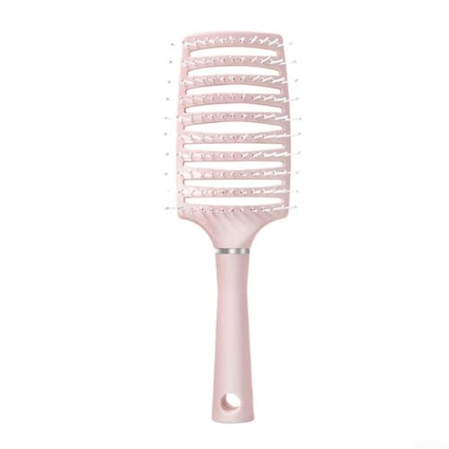 Marchfunny Haarstyling-Kamm mit gebogener Form und Kopfhautmassagezähnen, entworfen, um das Entwirren zu erleichtern und die Durchblutung für langes Haar zu fördern (Rosa) von Marchfunny