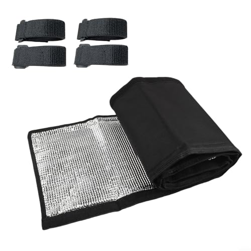 Marchfunny Kupferrohrisolierung, 183,9 x 26,9 cm, temperaturisolierende Abdeckung mit verstellbaren Nylonbändern für HVAC-Systeme im Freien Marchfunny Kupferrohrisolierung, 183,9 x 26,9 cm, temperaturisolierende Abdeckung mit verstellbaren Nylonbändern für HVAC-Systeme im Freien von Marchfunny