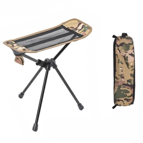 Marchfunny Leichter faltbarer Stuhl mit Fußstütze, ideal für Outdoor-Abenteuer und Entspannung (gelb) von Marchfunny