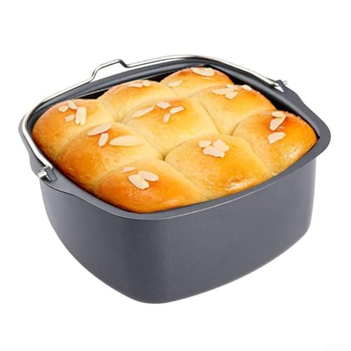 Marchfunny Luftfritteusen-Zubehör-Set mit quadratischen Kuchenkörben in verschiedenen Größen zum Backen von Luftfritteusen, Größen 17,8 cm, 17,8 cm, 20,3 cm, passend für verschiedene Modelle (17,8 cm) Marchfunny Luftfritteusen-Zubehör-Set mit quadratischen Kuchenkörben in verschiedenen Größen zum Backen von Luftfritteusen, Größen 17,8 cm, 17,8 cm, 20,3 cm, passend für verschiedene Modelle (17,8 cm) von Marchfunny