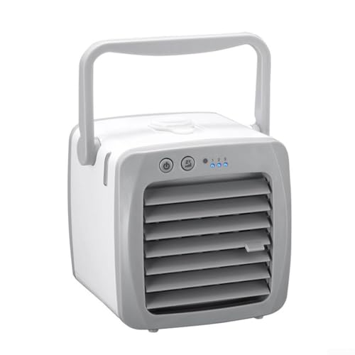 Marchfunny Mini-USB-Klimaanlage mit 3 Geschwindigkeiten, leichter Tischventilator mit Luftbefeuchter-Funktion von Marchfunny
