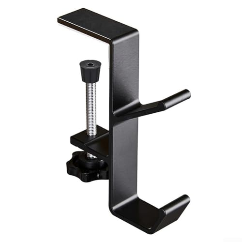 Marchfunny Sicherer Schreibtischhaken für Schultaschen mit verstellbarem Installationsabstand und starker Lastunterstützung für den Einsatz in Klassenzimmern, Büros oder Wohnzimmern (schwarz) von Marchfunny