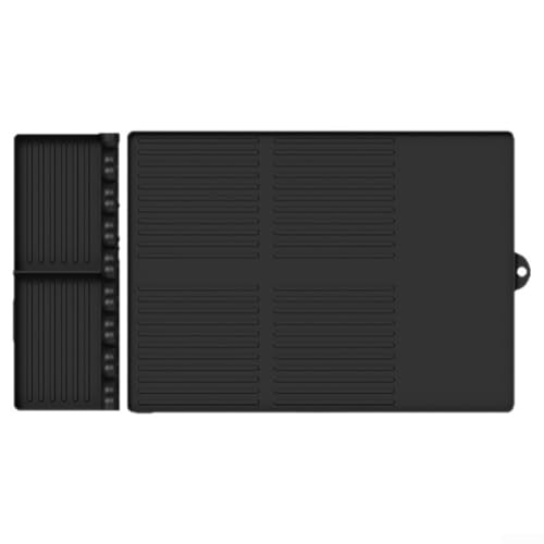 Marchfunny Wärmeisolierendes Silikonmatten-Set für Grill und Küche, bietet Schutz (Schwarz-A) von Marchfunny