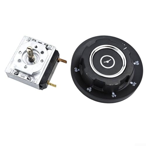 Mechanischer Timer für Mikrowelle und Küchengeräte, 30/60/90/120min Einstellbare Timing mit Klingel, AC250V 16A (60 Minuten) von Marchfunny