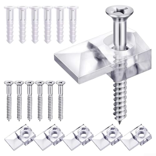 Praktisches 10-teiliges Spiegelhalter-Clip-Set, perfekt für die Installation von Glas in Ihrem Zuhause Praktisches 10-teiliges Spiegelhalter-Clip-Set, perfekt für die Installation von Glas in Ihrem Zuhause von Marchfunny