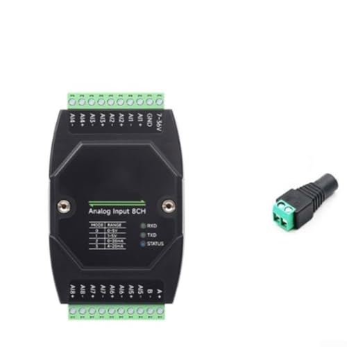 RTU 8-K-Analog-Datenerfassungsmodul mit RS485-Schnittstelle, DC 7 ~ 36 V Leistungsbereich, unterstützt Spannungs- und Strommessung, DIN-Schienenmontage Design (A) von Marchfunny
