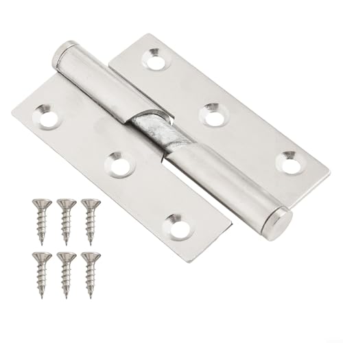 Robuste Edelstahl-Türscharniere für einfache Installation in verschiedenen Türtypen (3 Zoll links) von Marchfunny