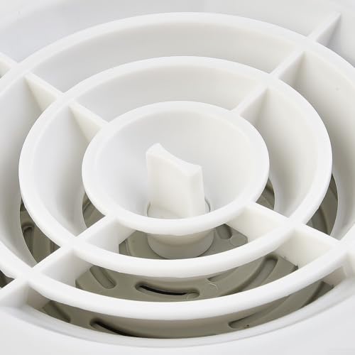 Runde Lüftungsschlitzabdeckung mit verstellbaren Lamellen für effektive Belüftung in jedem Raum (100 mm) von Marchfunny