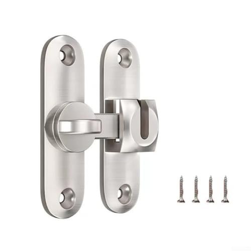 Schiebetürschloss mit Stahlkugelfedermechanismus und 90180 Grad Montage geeignet für Schiebetüren in Bad, Garten und Balkon von Marchfunny