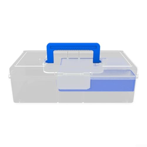 Schlanke Angelbox mit unterteiltem Tablett für stromlinienförmigen Zugriff auf Ausrüstung (blau) von Marchfunny