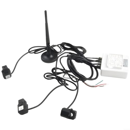 Schlankes Design, ein-/dreiphasiger WLAN-Strom-Energie-Monitor von Tuya, genaue Messungen bei 80 A von Marchfunny