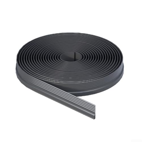 Schlankes Design Schiebefensterdichtungsstreifen bei einer praktischen Länge von 4 m, optimale Schalldämmung durch innovative Materialien (Schwarzgrau) von Marchfunny