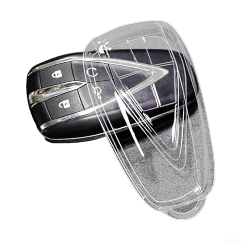 Schutzhülle für Autoschlüssel, TPU, wasserdicht, für Changan Unit Unit Unit CS35PLUS CS55 Plus, transparenter Stil mit vollständiger Abdeckung (transparent) von Marchfunny